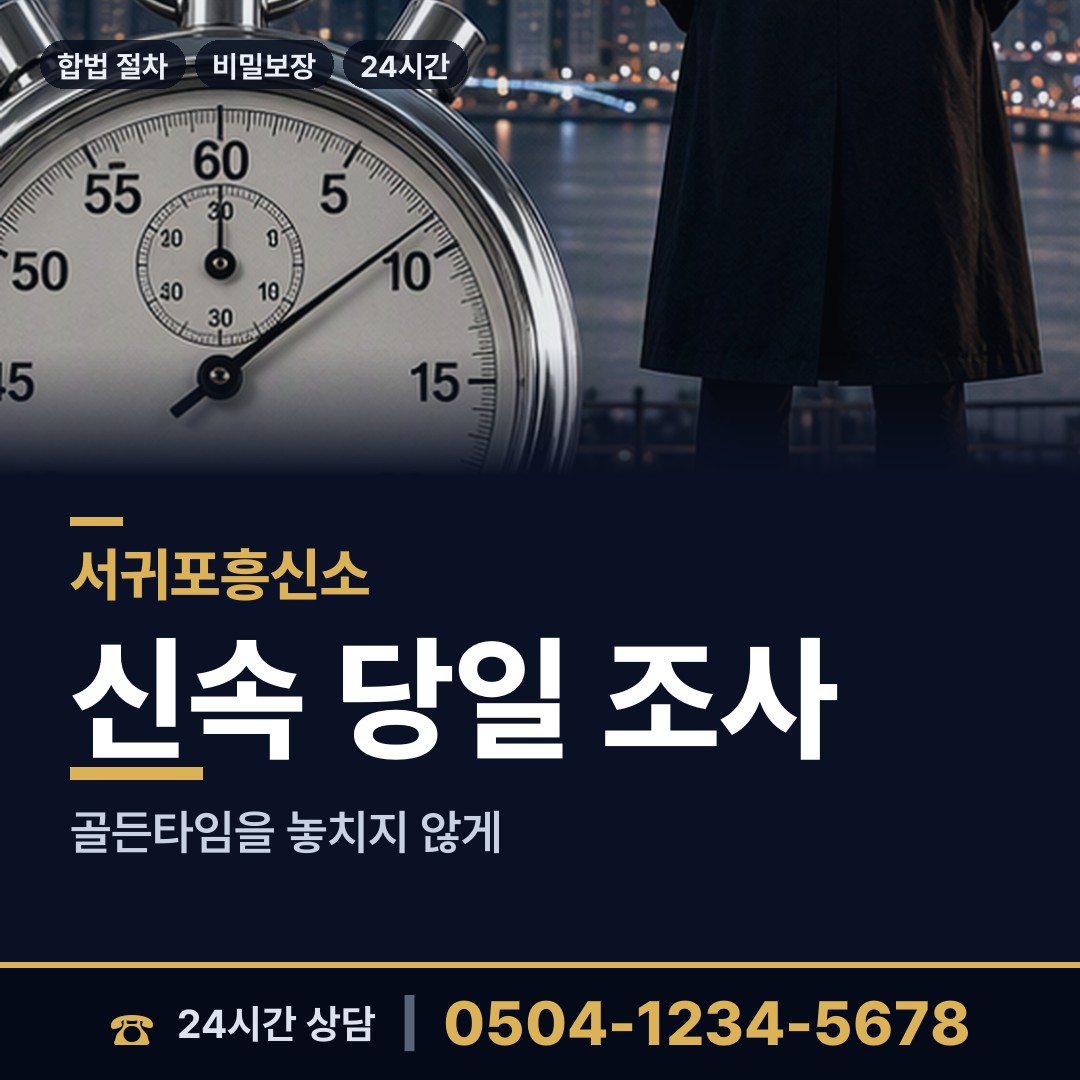 서귀포 효돈동 신용조사 상담 안내